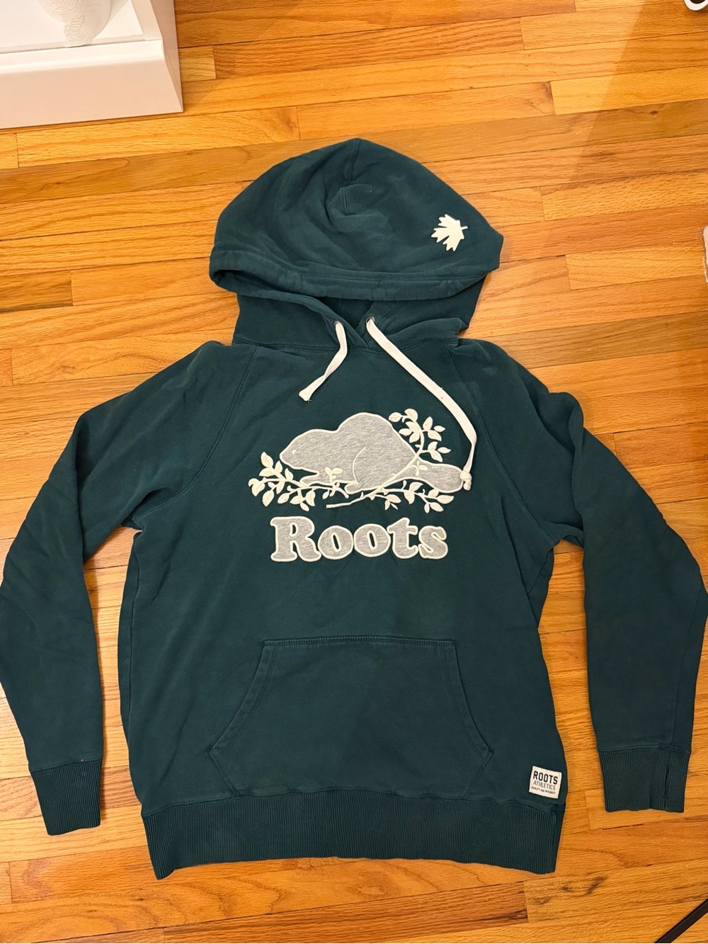 Roots Woman’s Hoodie Sweatshirt in Green
